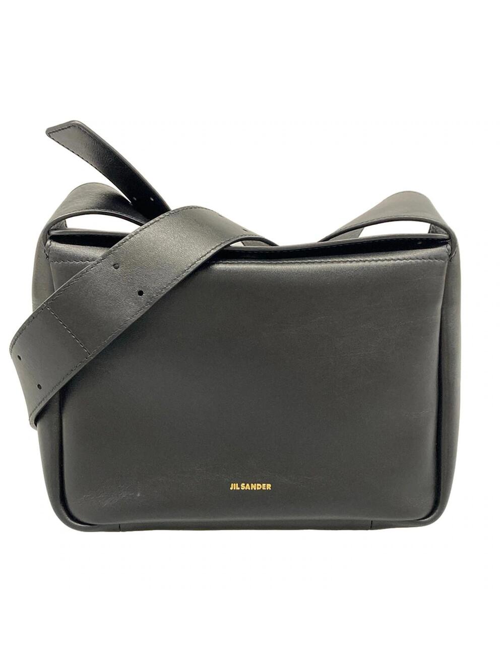Jil Sander Black Leather Shoulder Bag #345685J12B